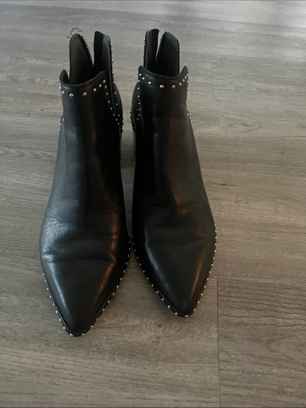 Dolce Vita Studded Pointed Toe Ankle Boots - Women's